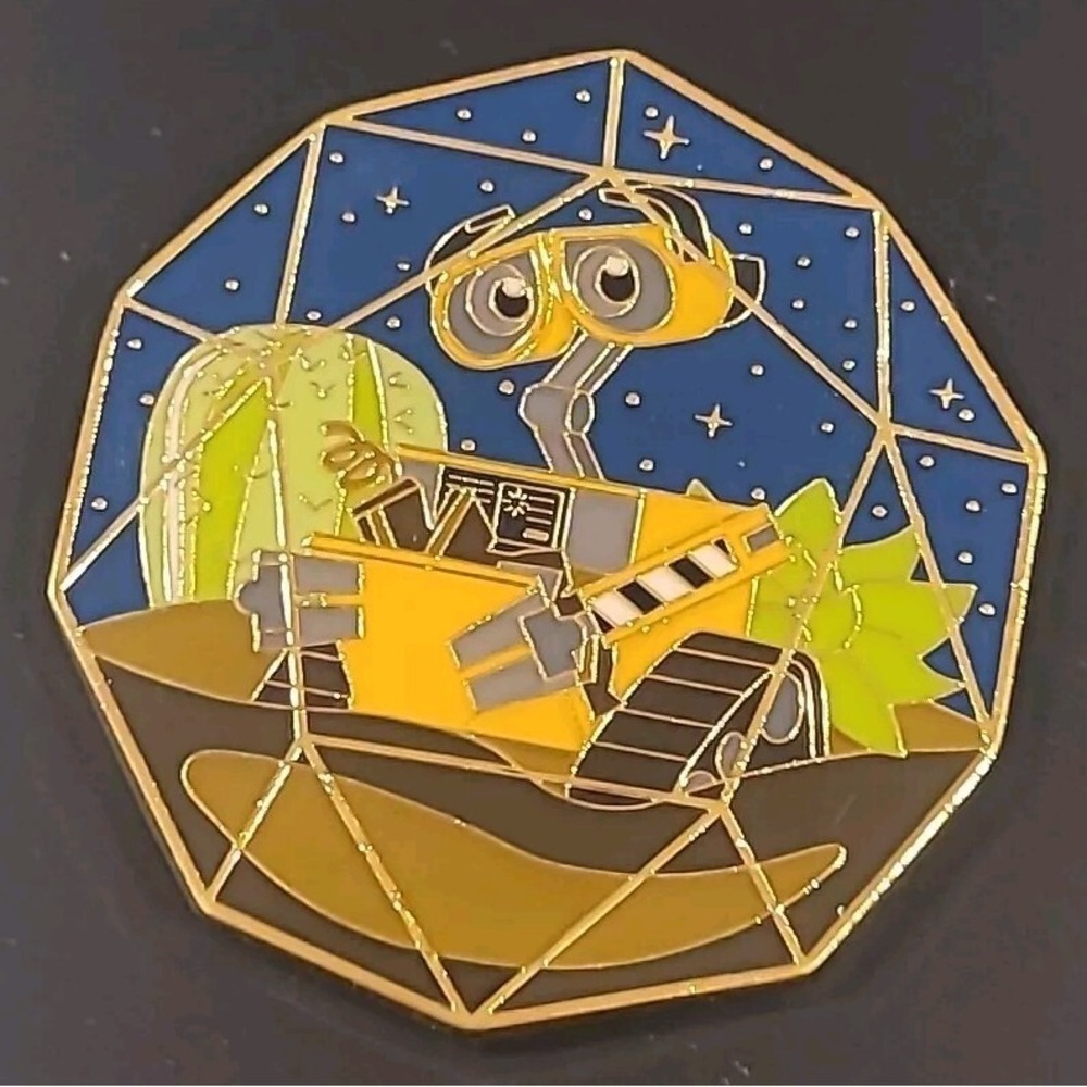 Loungefly Disney Pixar Wall-E Pin Terrarium Pin Night Sky Plants New On Card